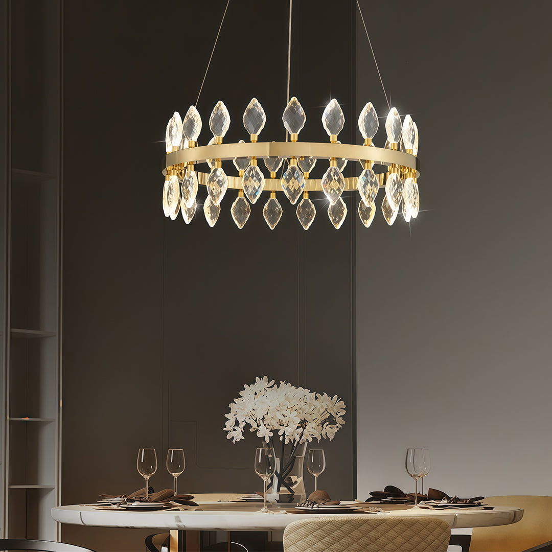 Italian Luxury Crystal Chandelier Ceiling Light