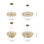 Italian Luxury Crystal Chandelier Ceiling Light