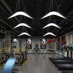 Contemporary Wrought Iron Swallowtail Chandelier - Elegant Ceiling Light