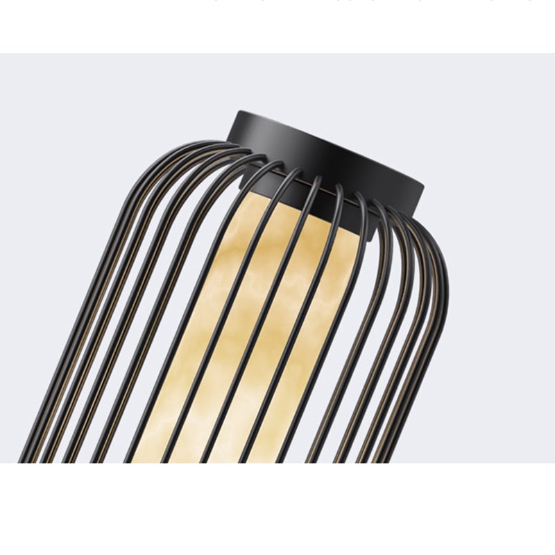 Modern Brown Waterproof Metal Outdoor Lantern