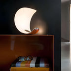 Polished Chrome Curved End Table Lamp with LED Light