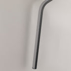 Minimalist Black Aluminum Curved Wall Sconce
