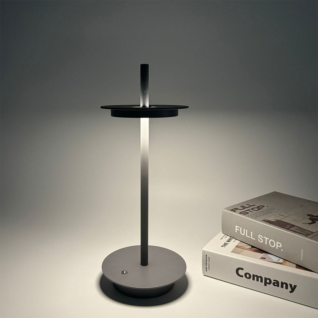Modern Cordless Dimmable Metal Table Lamps - Portable Buffet Lighting