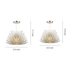 Luxury Stainless Steel and Glass Deco Chandelier Ceiling Light
