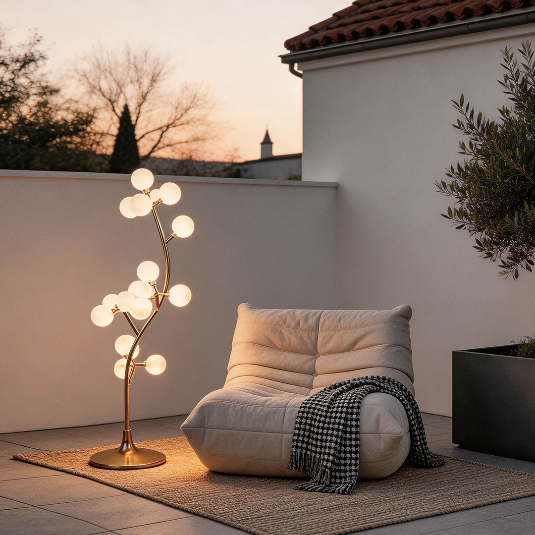 Set of 6 Cotton Tree Lights - Elegant Floor Lamp for Wedding Decor