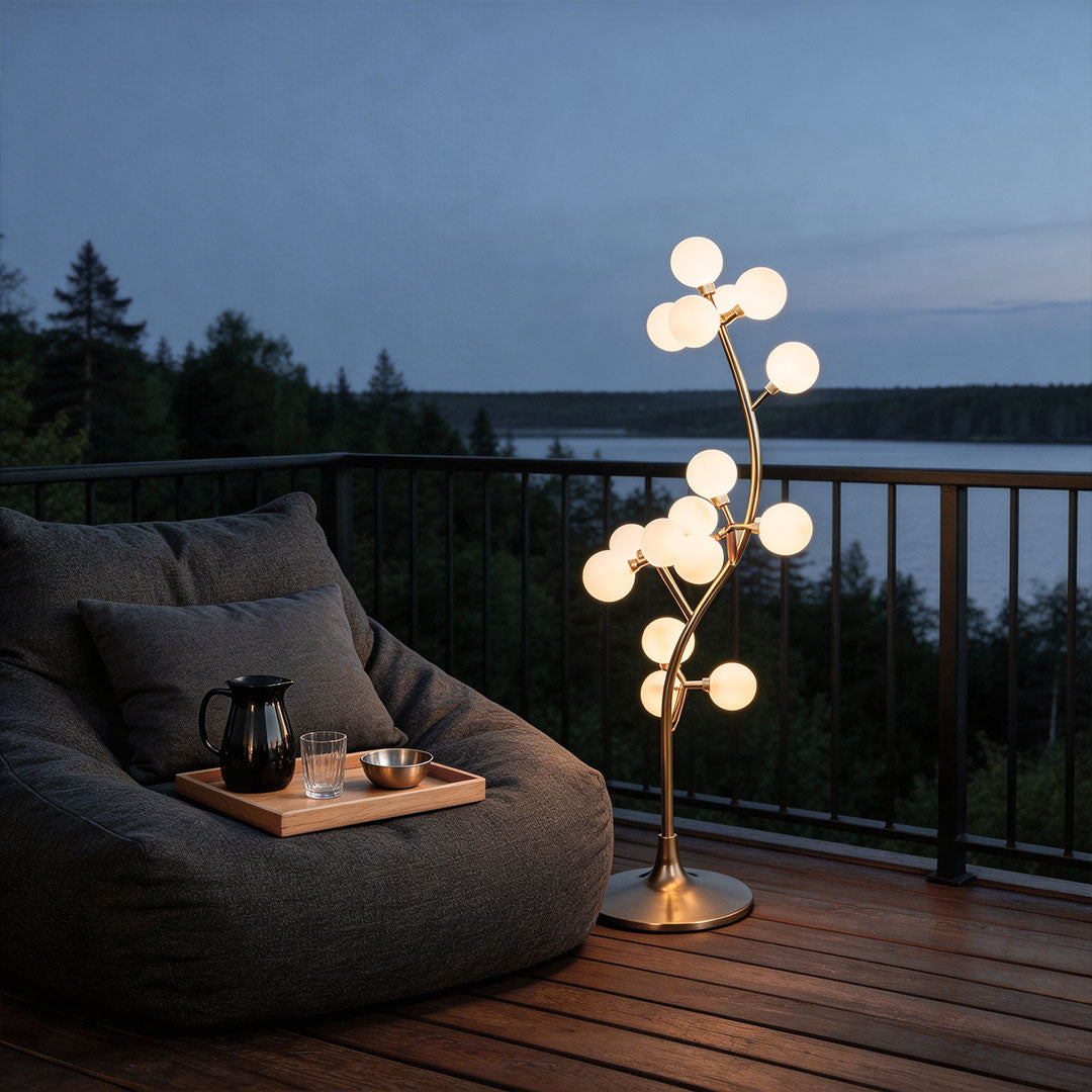 Set of 6 Cotton Tree Lights - Elegant Floor Lamp for Wedding Decor