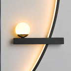 Modern LED Curved Wall Light - Elegant Fixture for Home & Living Room