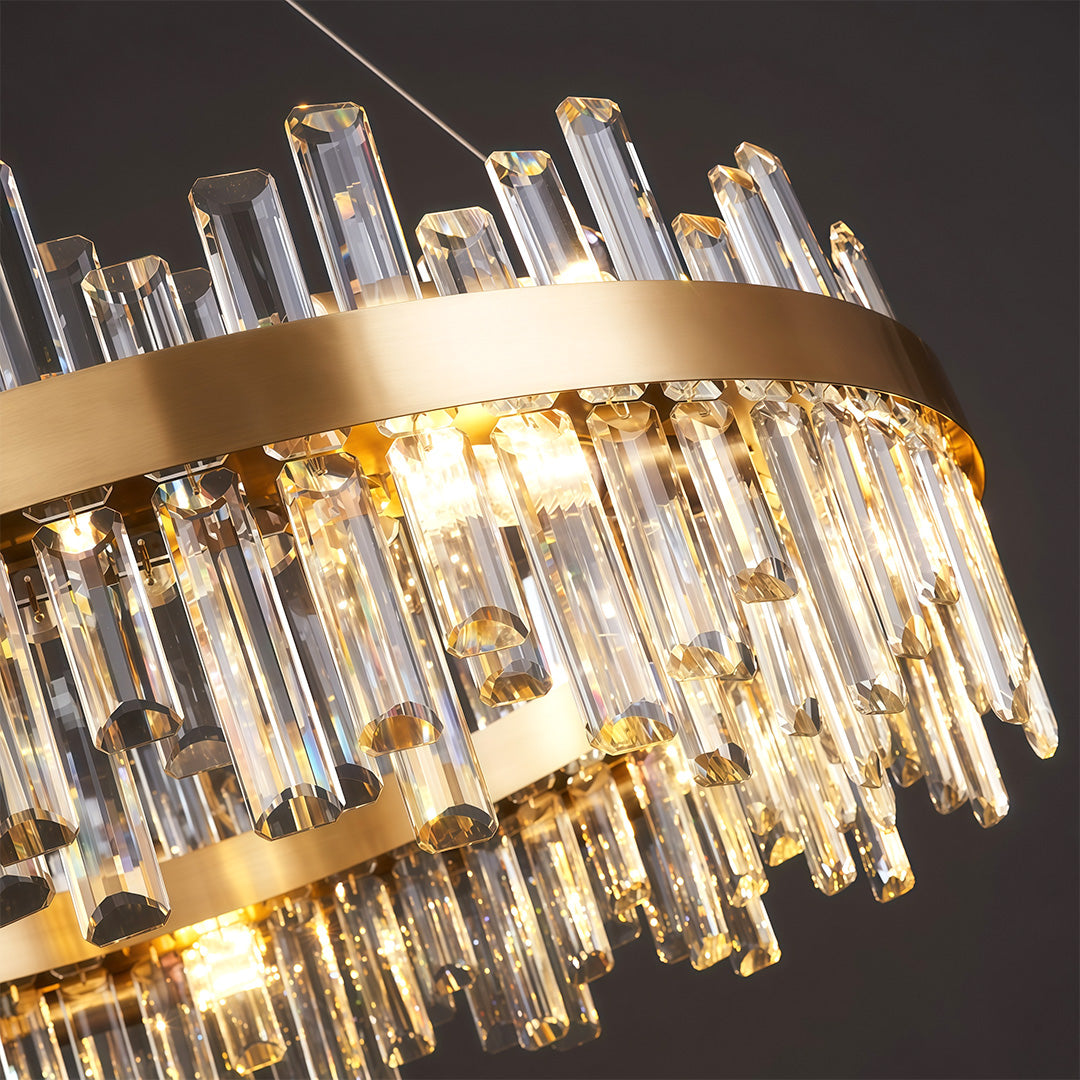 Nordic Crystal Chandelier - Elegant Ceiling Light