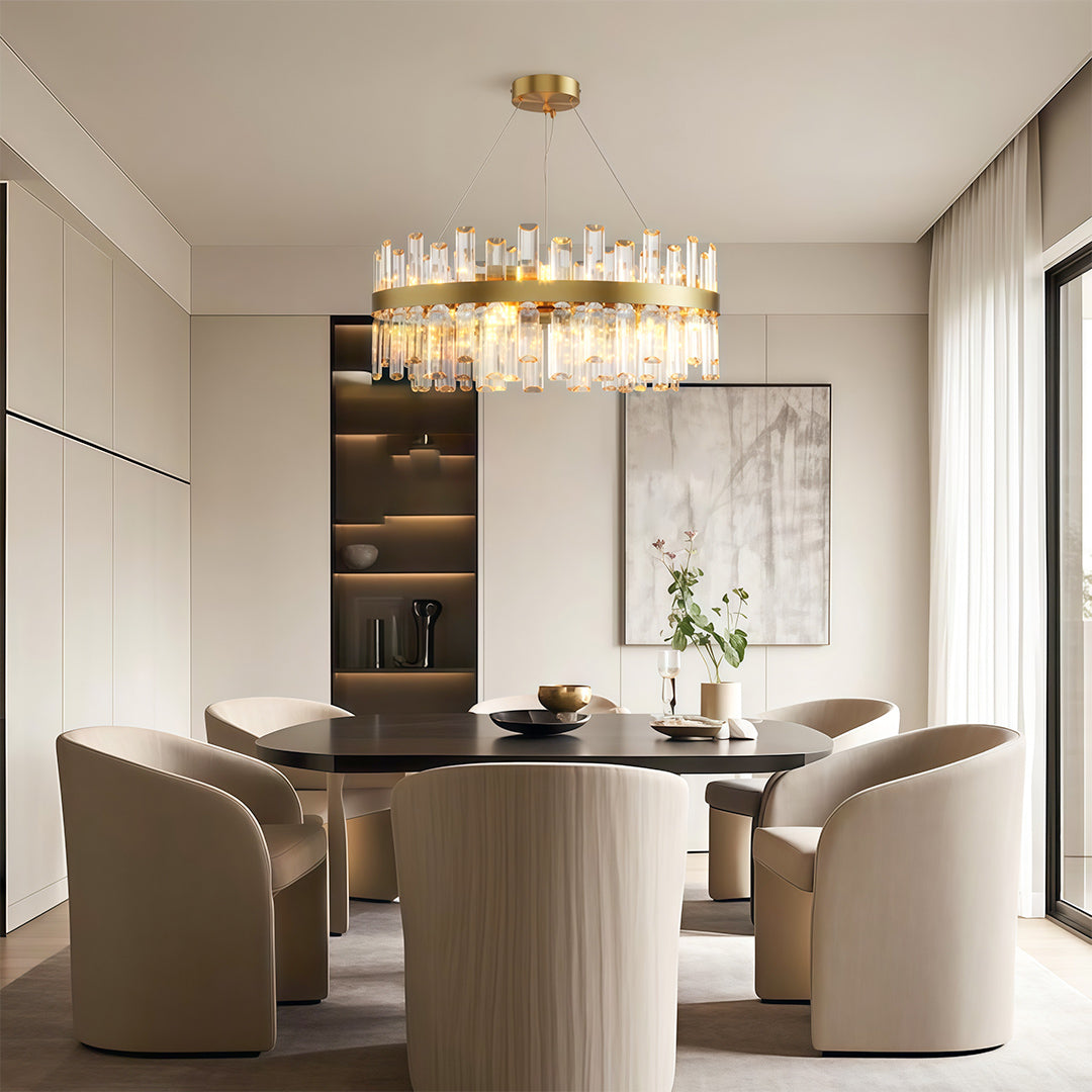Nordic Crystal Chandelier - Elegant Ceiling Light