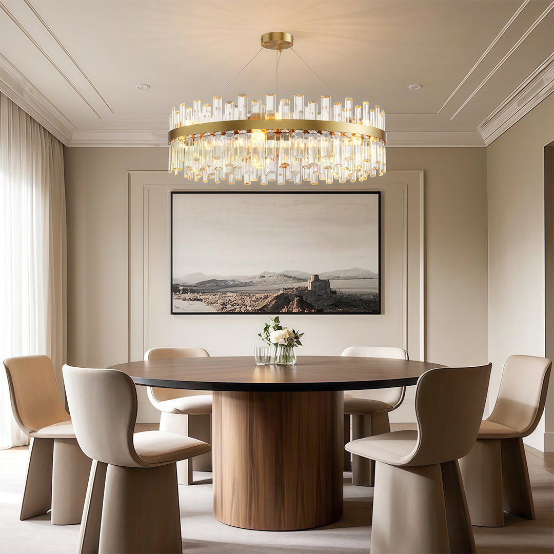 Nordic Crystal Chandelier - Elegant Ceiling Light