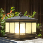 Premium Retro Copper Solar Pillar Lights - Waterproof Outdoor Fence Lamps