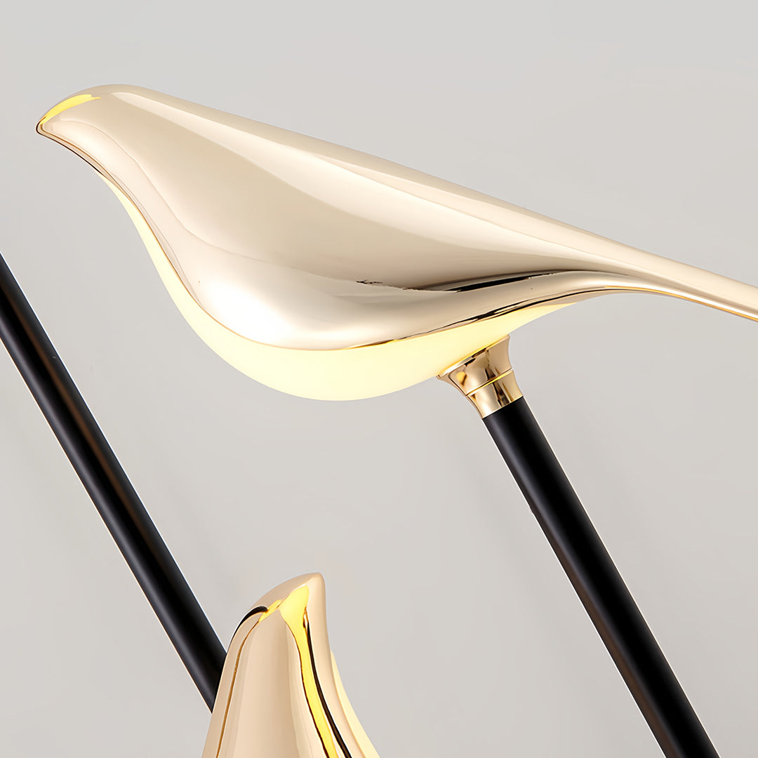 Contemporary 3-Head Bird Floor Lamp - Artistic Accent Lighting