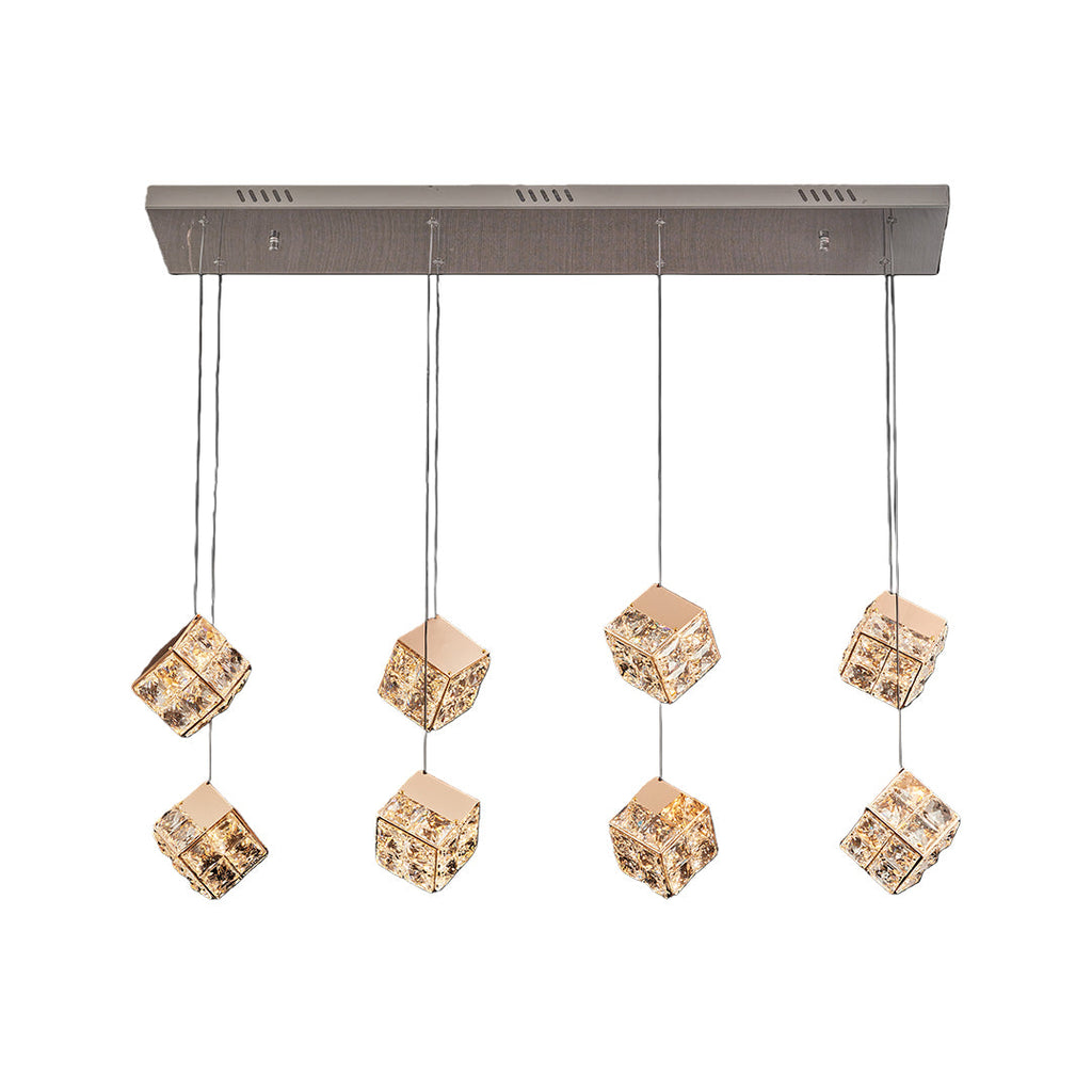 Luxury Crystal Chandelier - Rubik's Cube Ceiling Light