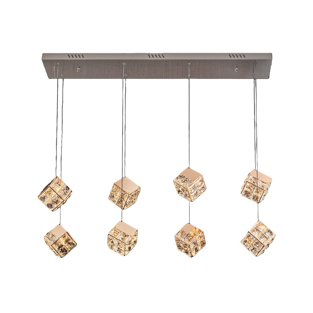 Luxury Crystal Chandelier - Rubik's Cube Ceiling Light
