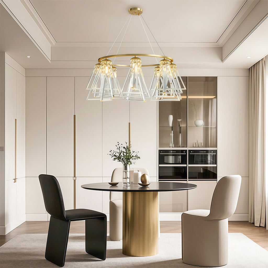 Modern Minimalist Crystal Chandelier Ceiling Light