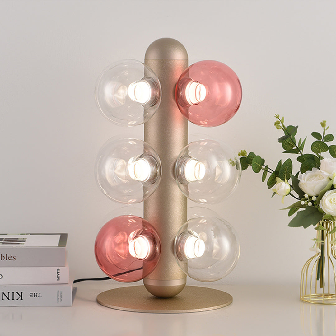 Elegant Multi-Ball LED Glass Bubble Table Lamp