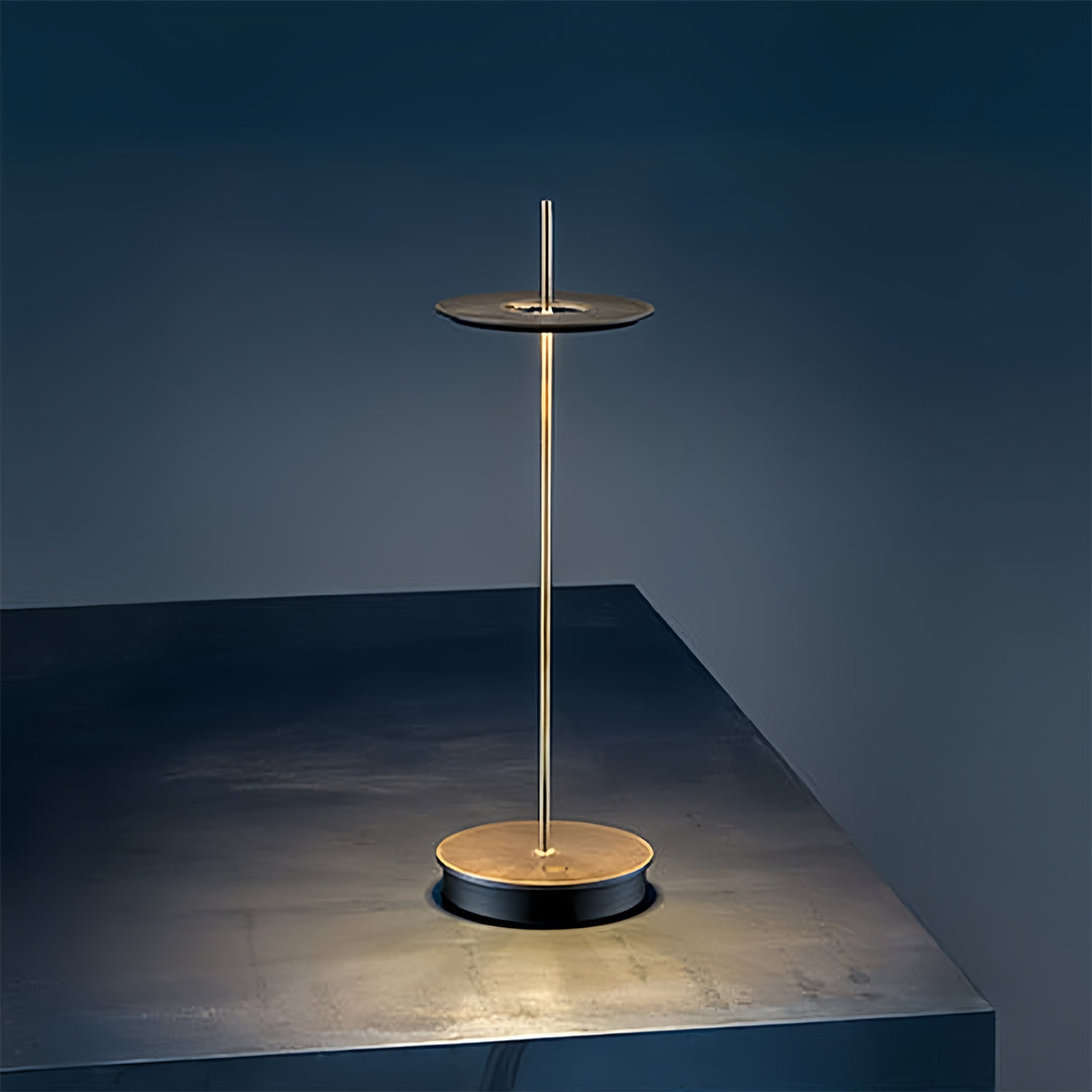 Modern Cordless Dimmable Metal Table Lamps - Portable Buffet Lighting