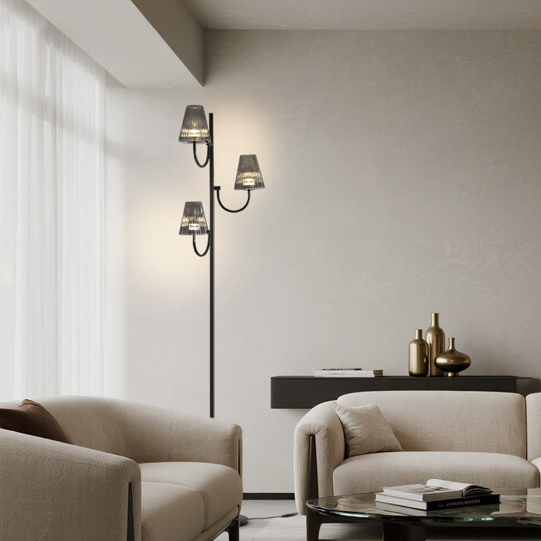 Modern Black Floor Lamp - Minimalist American Design