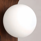 Mid-Century Minimalist Wood Grain LED Wall Lights
