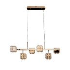 Modern Crystal Cube Ceiling Chandelier