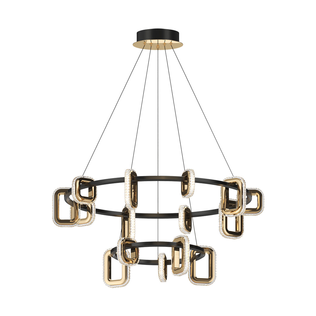 Personalized Modern Gold Acrylic Chandelier Ceiling Light