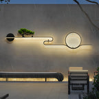 Premium Retro LED Outdoor Wall Sconce - Waterproof Tree Landscape Design