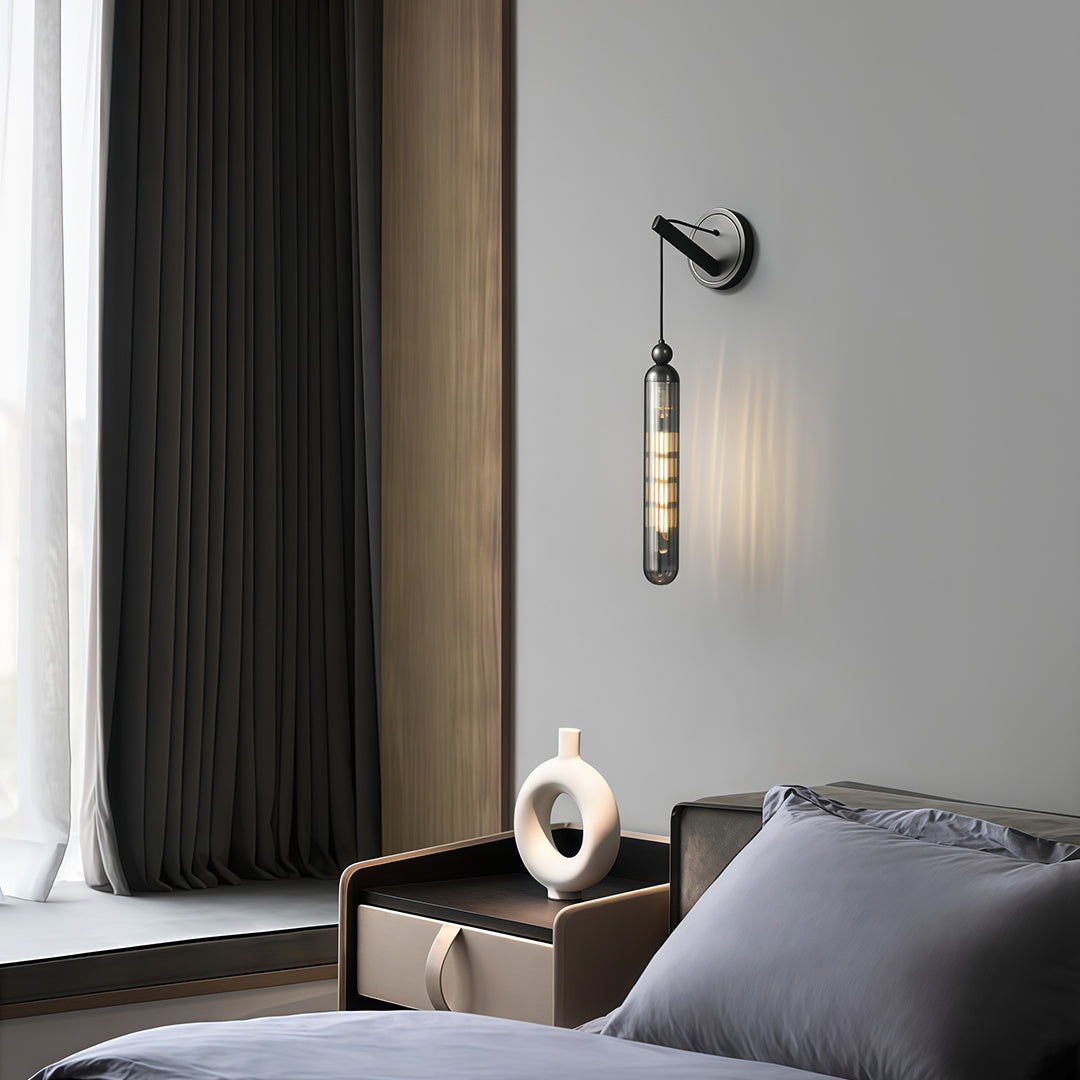 Modern Minimalist Brass Wall-Mounted Pendant Light