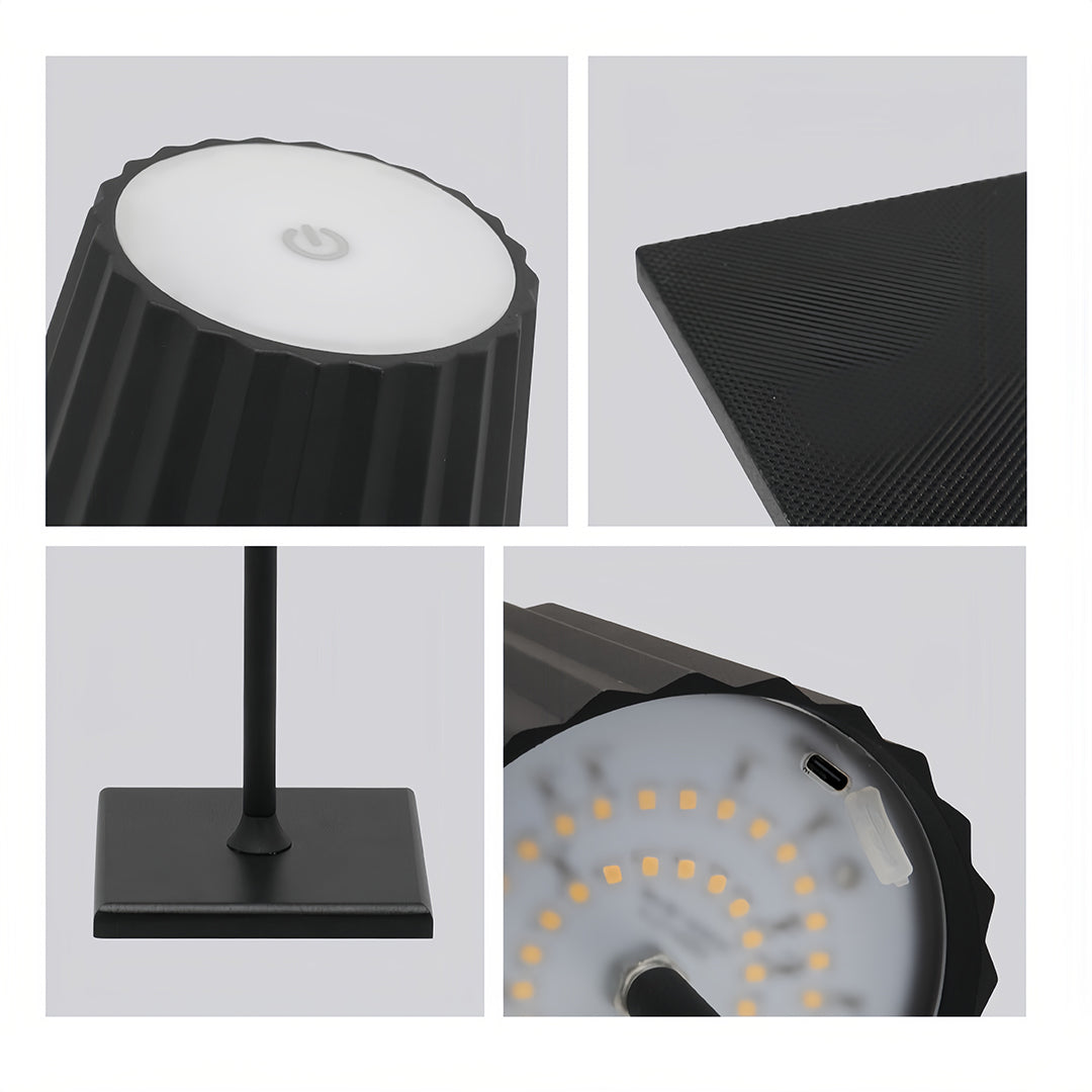 Rechargeable Touch-Controlled Cordless Metal Table Lamp
