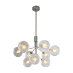 Premium Modern Copper and Glass Ball Chandelier