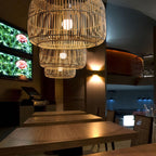 Japanese Minimalist Woven Pendant Ceiling Light