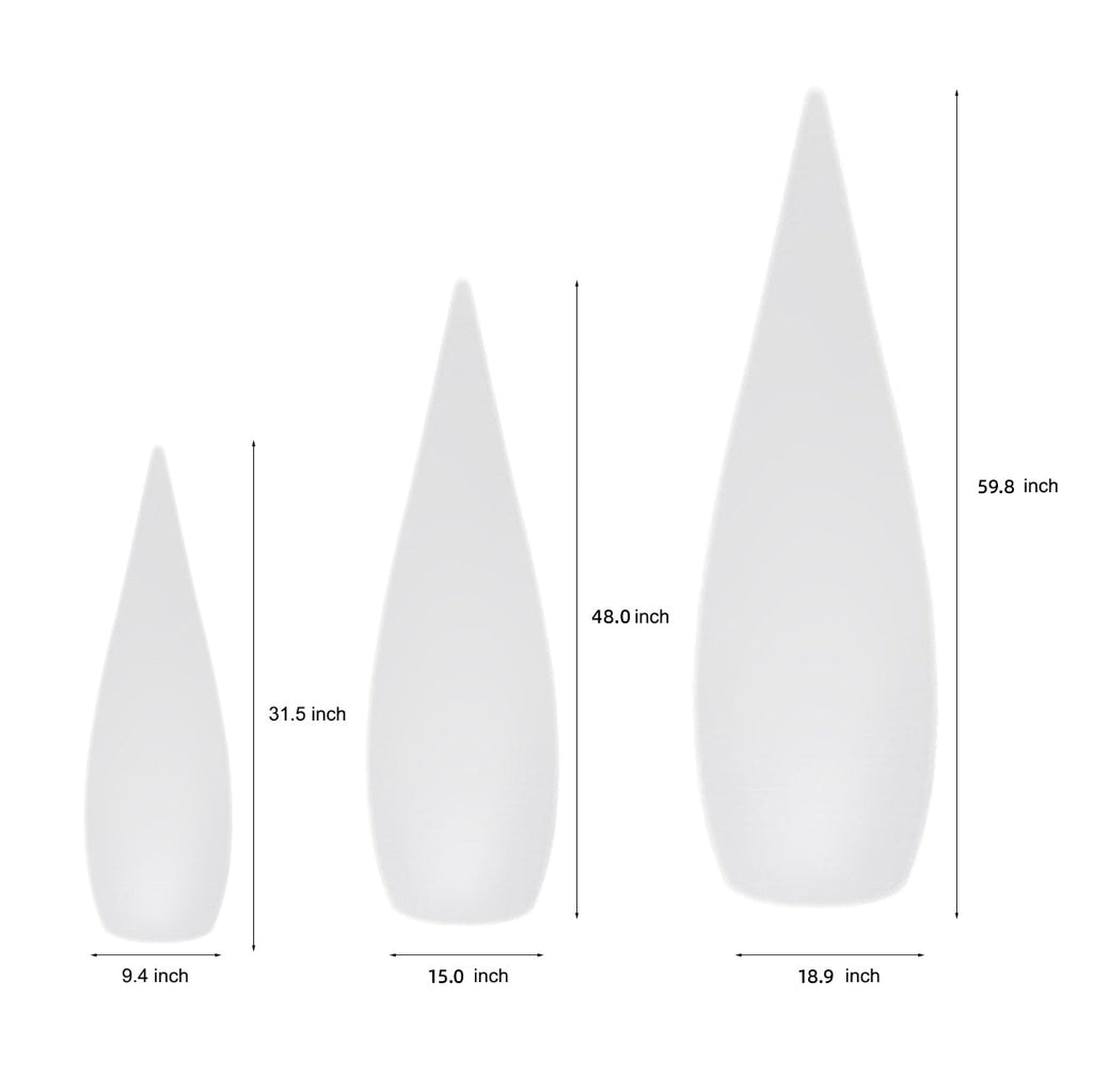 Stylish LED Teardrop Outdoor Floor Lamp - Modern Landscape Lighting