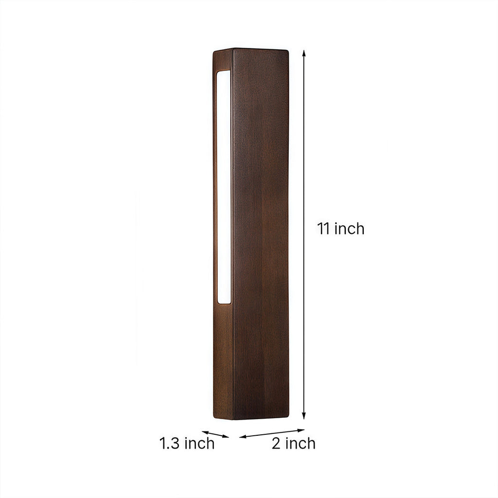 Premium Japanese LED Wall Light - Aluminum & Wood Bedside Lamp