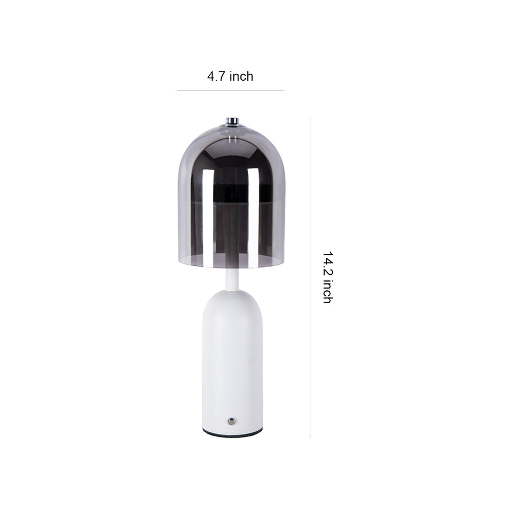 Minimalist Italian Glass Shade Table Lamp - Elegant Ambient Lighting