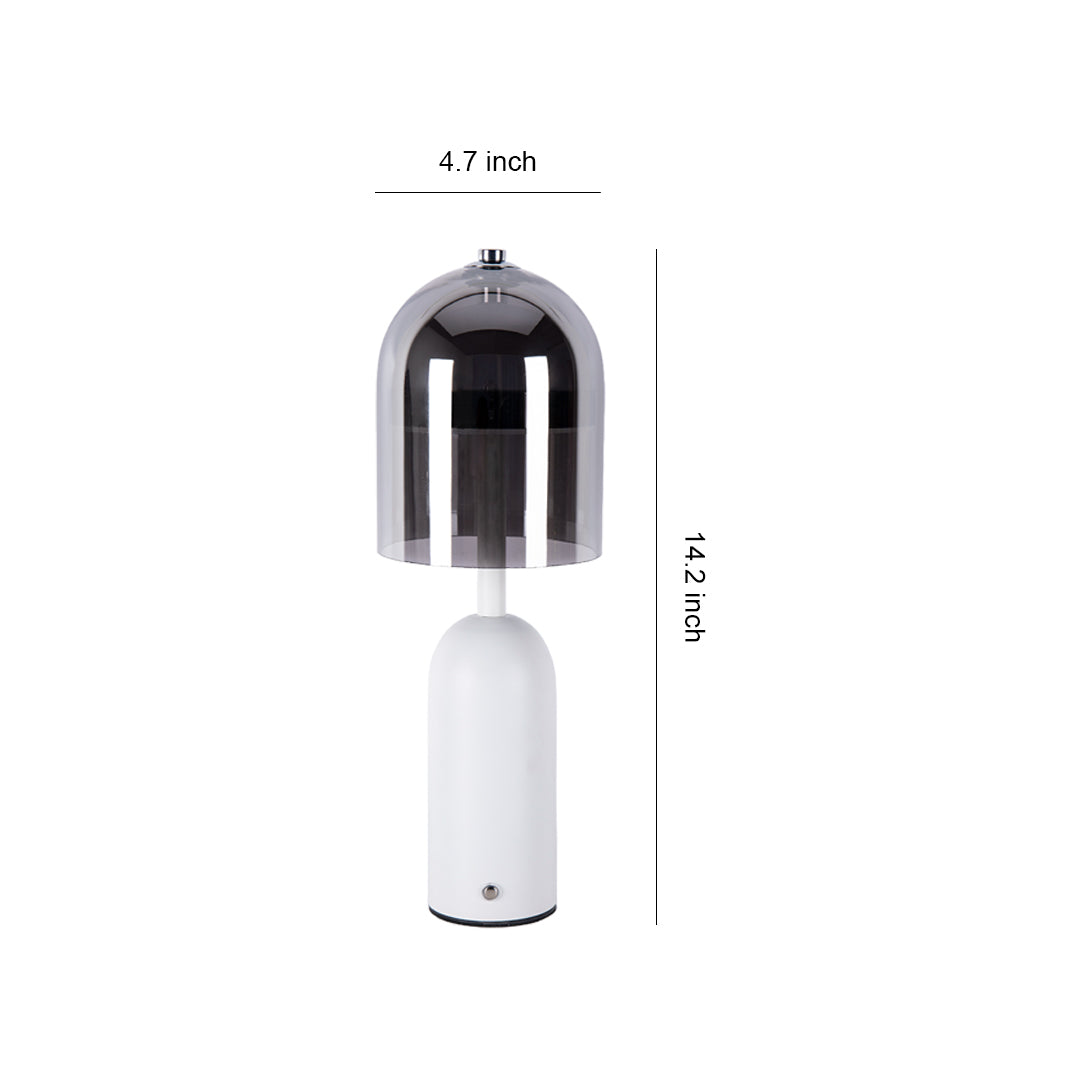 Minimalist Italian Glass Shade Table Lamp - Elegant Ambient Lighting