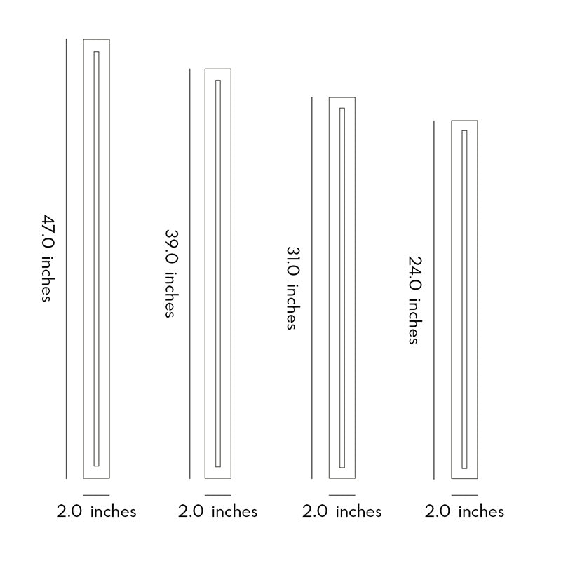 Modern Black Linear LED Wall Sconce - Premium Iron Design