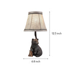 Elegant Bear Resin Table Lamp - European-Style Decorative Light