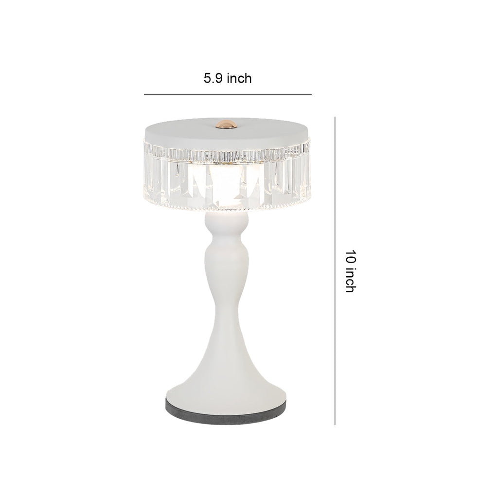 Nordic Minimalist Forged Iron Table Lamp with Acrylic Accent