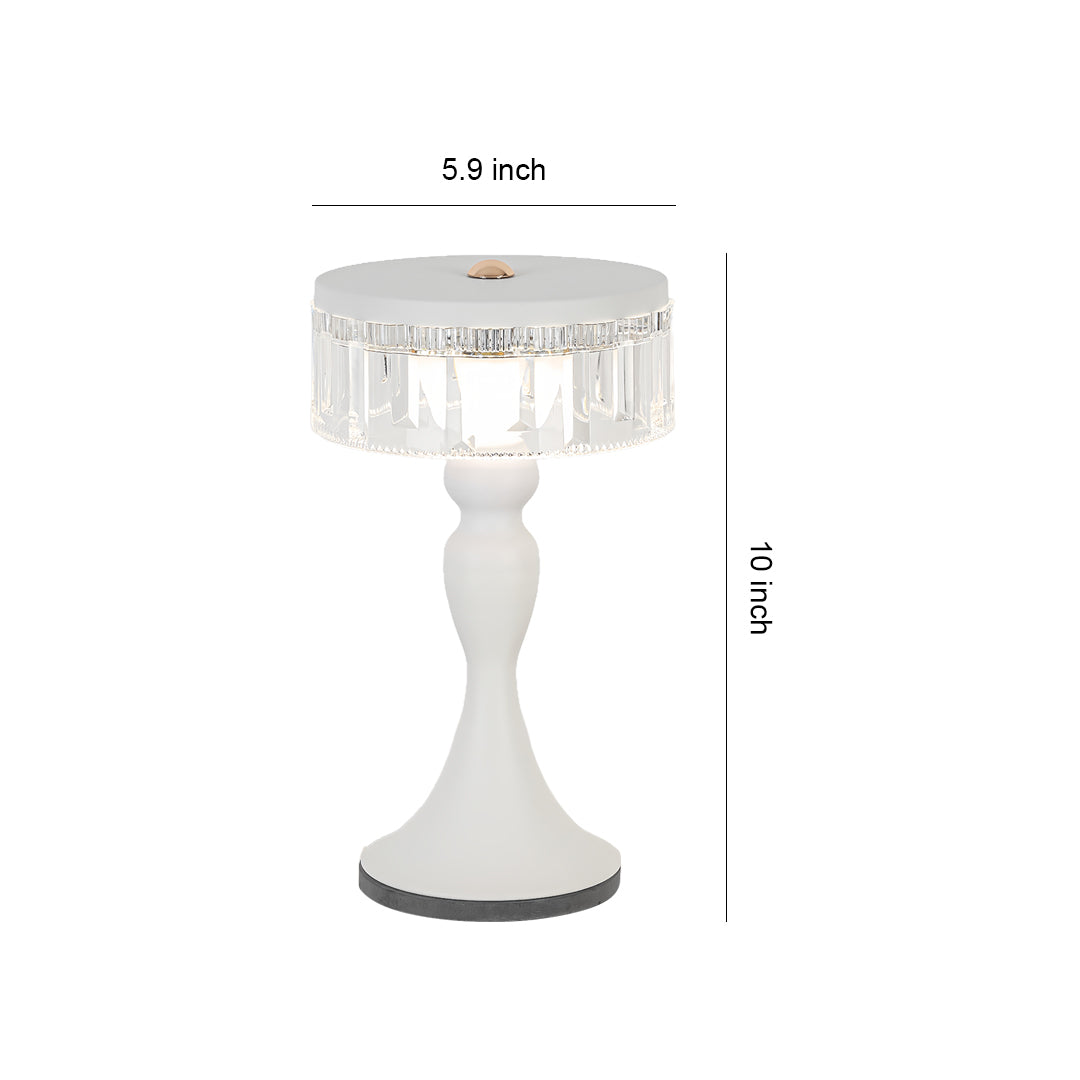 Nordic Minimalist Forged Iron Table Lamp with Acrylic Accent