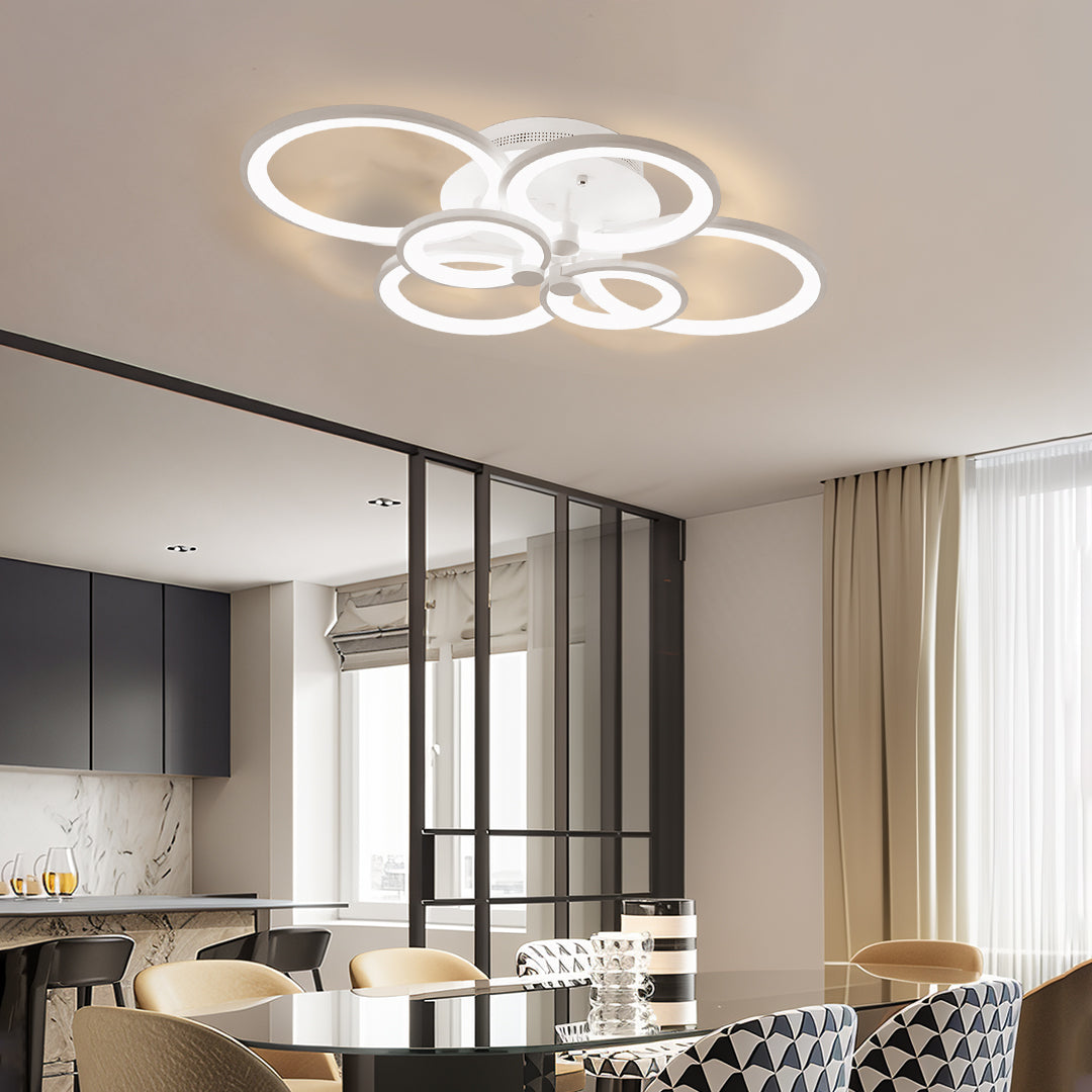 Elegant Overlapping Rings Ceiling Light