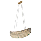Luxury Crystal Pendant Chandelier - Carbon Steel Ceiling Light