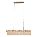 Gold Crystal Chandelier - French Minimalist Ceiling Light