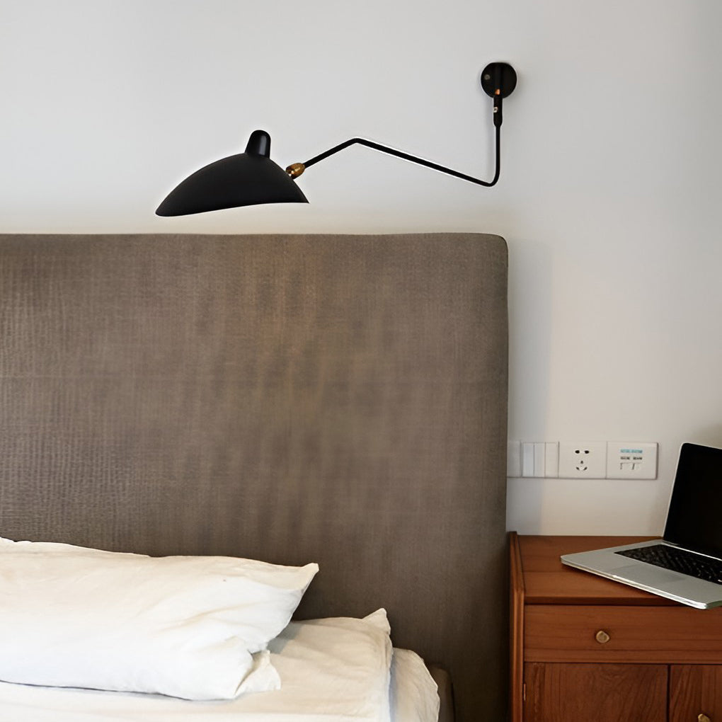 Adjustable Double Arm Industrial Wall Sconce