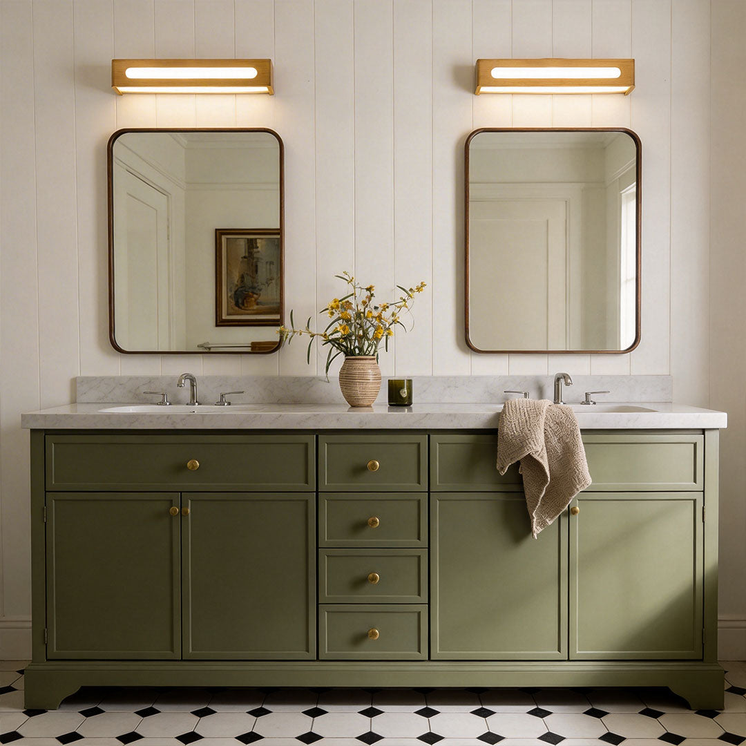 Premium Rectangular Waterproof LED Nordic Wall Sconce with Mirror