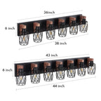 Premium Black Metal Cage Vanity Light for Bathroom Mirrors