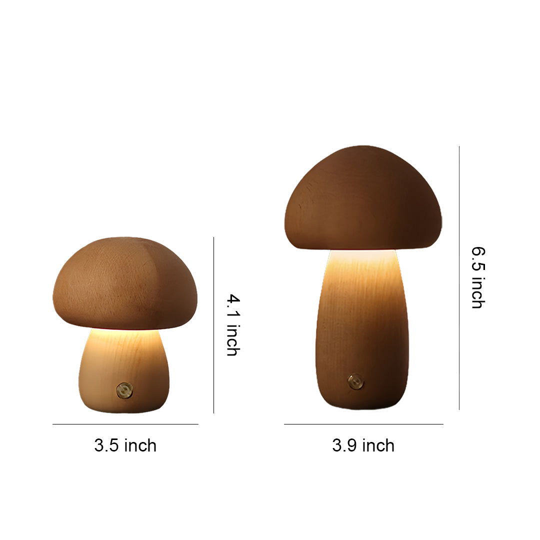 Elegant LED Mushroom Table Lamp - Decorative Night Light