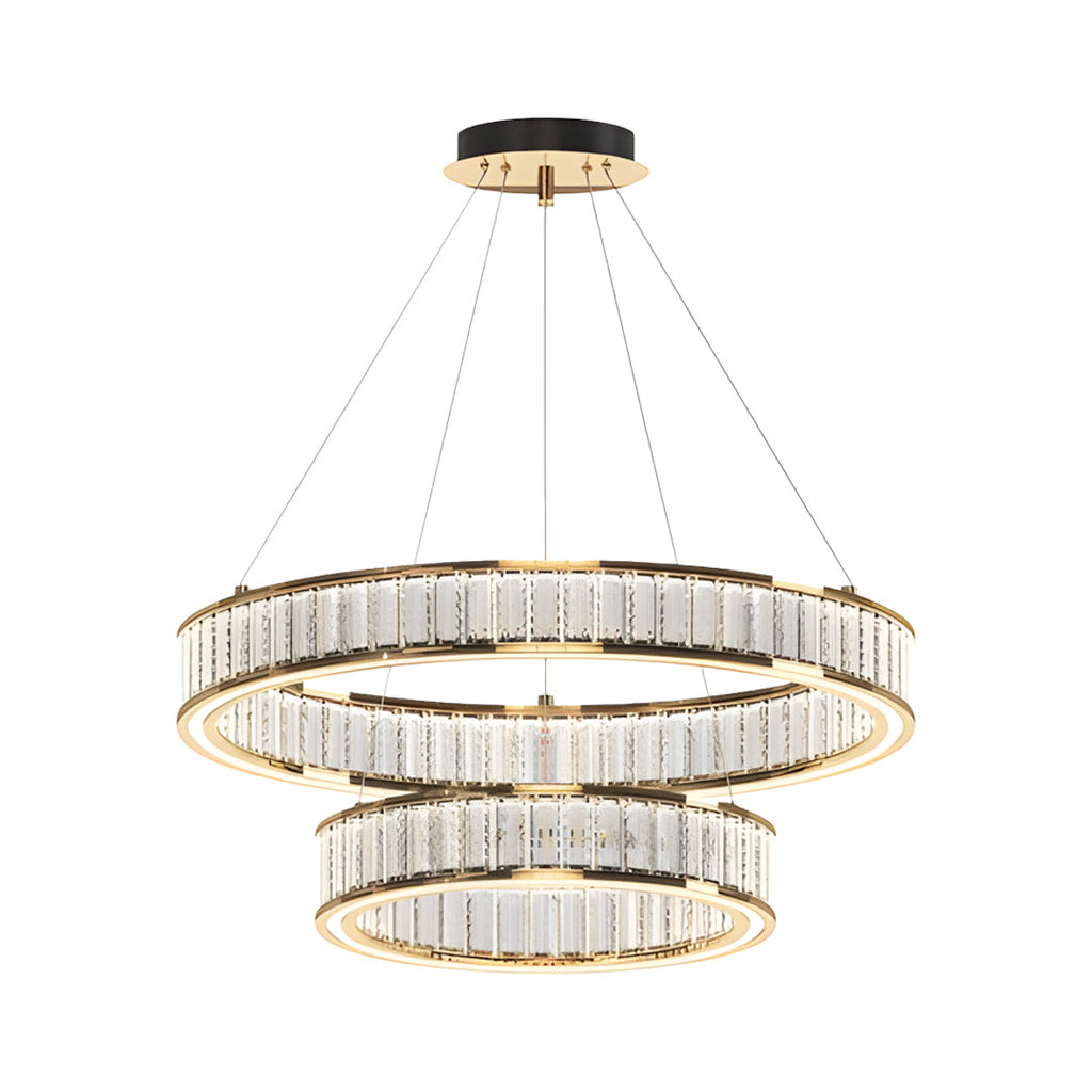 Luxury Large Crystal Circular Ceiling Chandelier