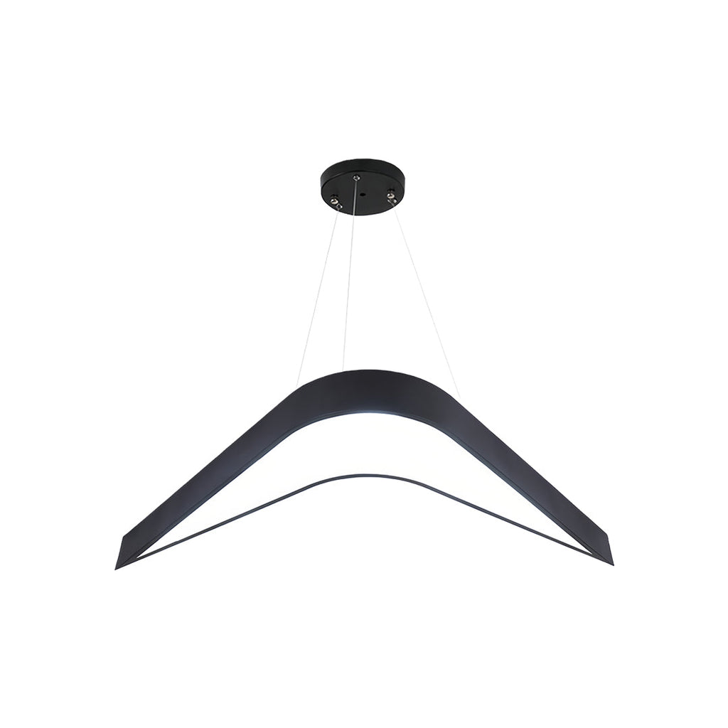 Contemporary Wrought Iron Swallowtail Chandelier - Elegant Ceiling Light