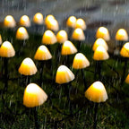 Premium Outdoor Mini Mushroom RGB Solar String Lights - 16.40 ft