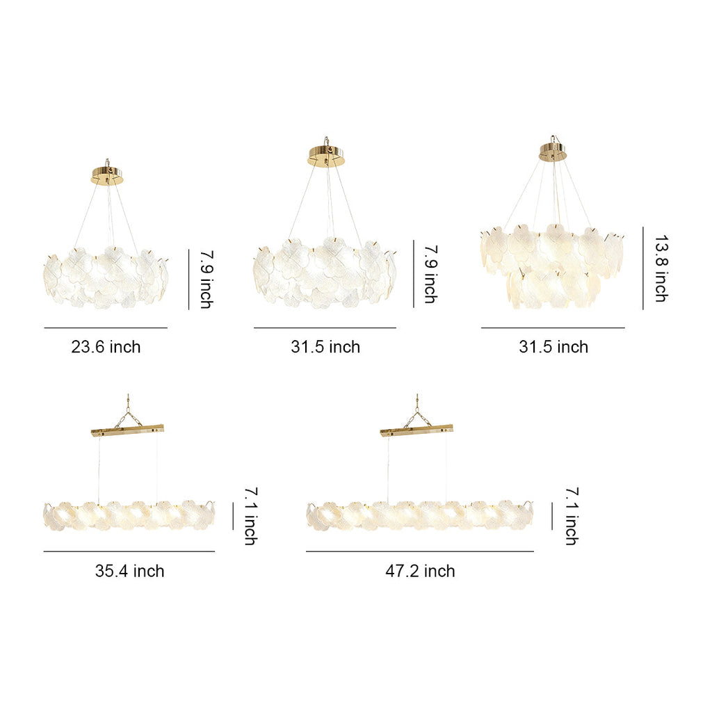 Premium French Floral Glass Chandeliers for Elegant Ceilings