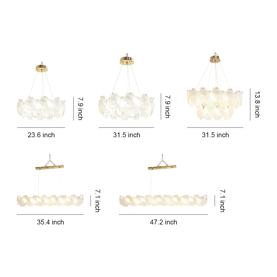 Premium French Floral Glass Chandeliers for Elegant Ceilings